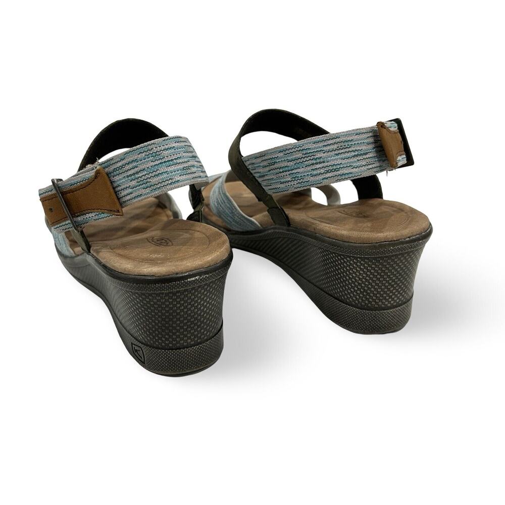 Keen Skyline Slingback Wedge Sandals Womens Size 8.5 Aqua Green Comfort Shoe - Picture 5 of 8